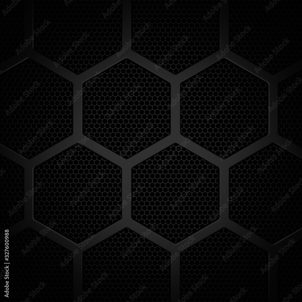 Wall mural abstract background of hexagon. 3d rendering.