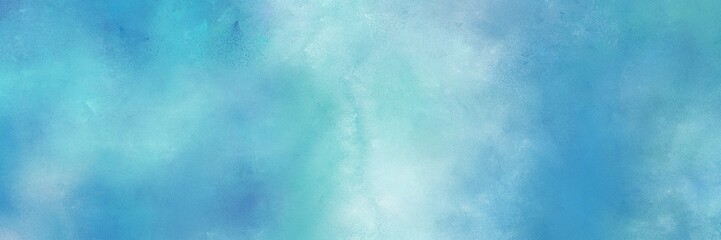 abstract vintage horizontal background texture with medium turquoise, light blue and pale turquoise color