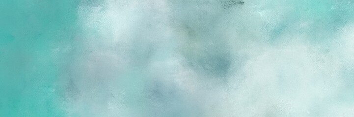abstract vintage horizontal header with pastel blue, cadet blue and medium aqua marine color