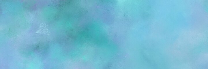 Fototapeta na wymiar abstract old horizontal header background with sky blue, light sea green and cadet blue color