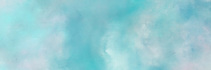abstract old horizontal header background  with pastel blue, medium aqua marine and medium turquoise color