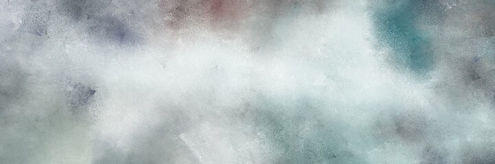vintage painted art old horizontal design background  with silver, dim gray and slate gray color