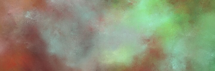 vintage painted art old horizontal banner with gray gray, old mauve and light green color