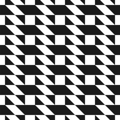 Obraz premium Vector creative seamless geometric pattern. Textile striped black and white texture. Abstract monochrome fabric background