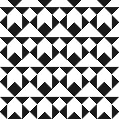 Vector creative seamless geometric pattern. Textile striped black and white texture. Abstract monochrome fabric background