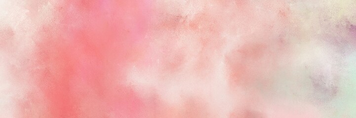 painted old horizontal header background  with baby pink, light coral and antique white color