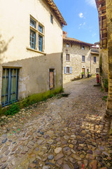 Fototapeta na wymiar Alley in the medieval village Perouges