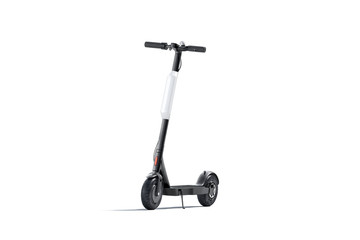 Blank black electric scooter with white banner mock up, isolated © Alexandr Bognat