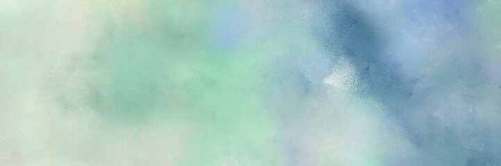 painted antique horizontal background banner with pastel blue, light gray and blue chill color
