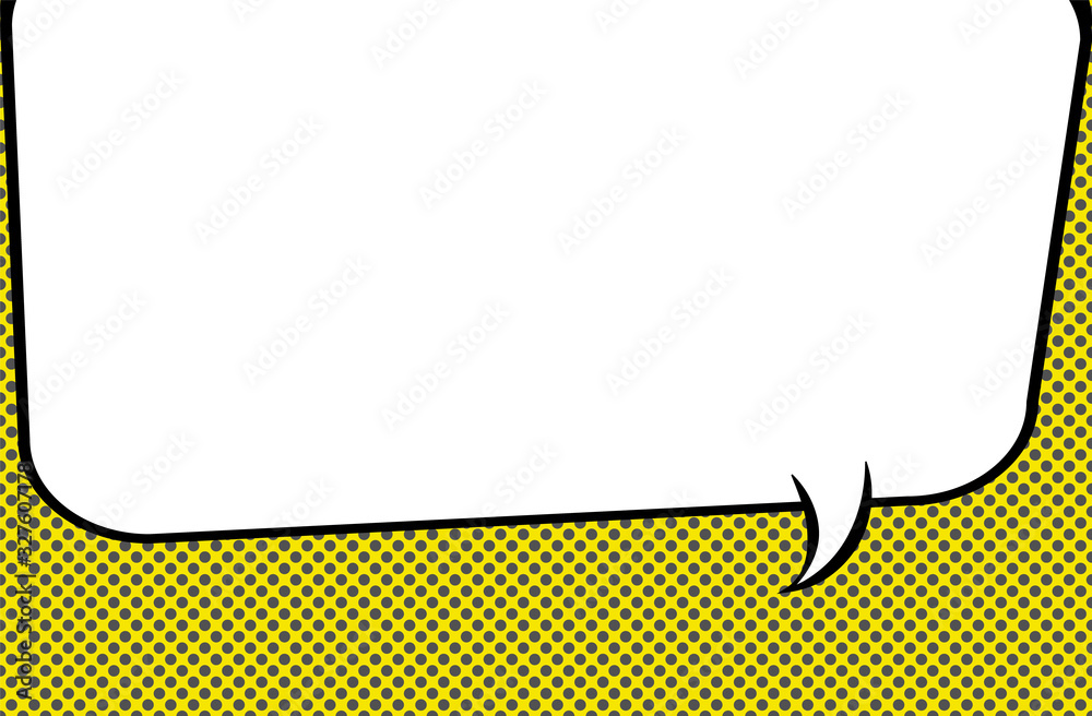 Poster Speech Bubble in Pop-Art Style