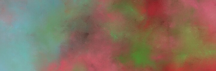 vintage painted art decorative horizontal header background  with pastel brown, light slate gray and cadet blue color