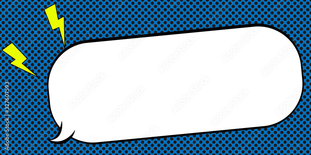 Poster speech bubble in pop-art style