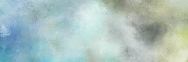 Fototapeta na wymiar painted decorative horizontal header background with silver, pastel blue and blue chill color
