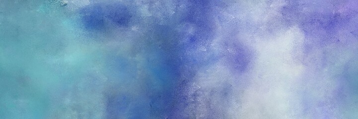 vintage painted art retro horizontal background design with cadet blue, light steel blue and steel blue color