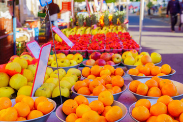 Fruits on sale in a French market