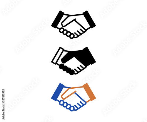 握手のアイコン コミュニケーション ピクトグラム Black Poster Bla Yugoro