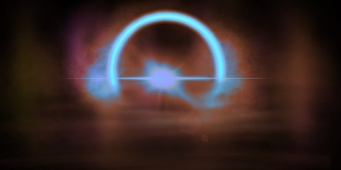 lights on black background 3d