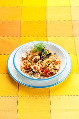 Fregula con frutti di mare