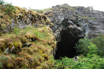 Entrance to the Shulgan-Tash cave in Bashkiria.