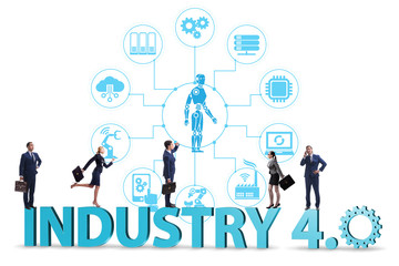 Modern industry 4.0 technical automation concept