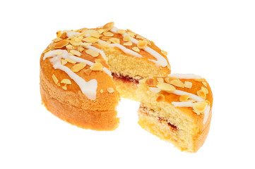 Bakewell cake isolated