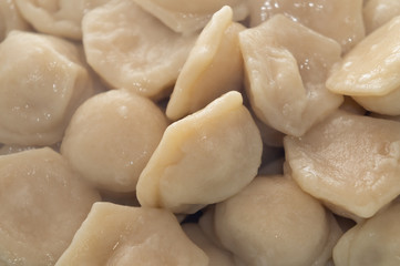 Fototapeta na wymiar boiled dumplings background