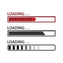 Loading vector icon set