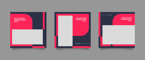 Editable Post Template Social Media Banners for Digital Marketing. Promotion Brand Fashion Sale Discount.