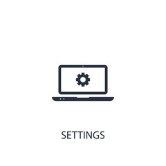 Settings icon. Simple business element illustration.