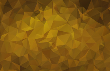 Abstract golden, yellow background from triangles, vector illustration. Eps 10