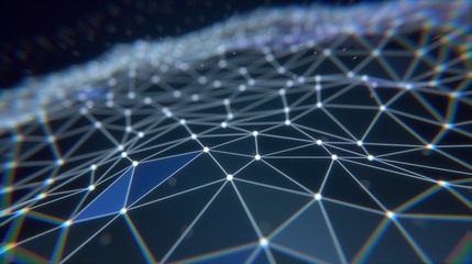 Plexus abstract blue background. Technology background, from series best concept of global business