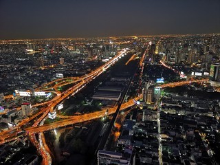 Obraz premium Bangkok bei Nacht