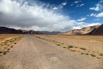 Pamir highway or pamirskij trakt
