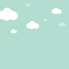 Sky blue background, vector illustration