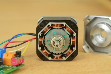 Disassembled Stepper Motor
