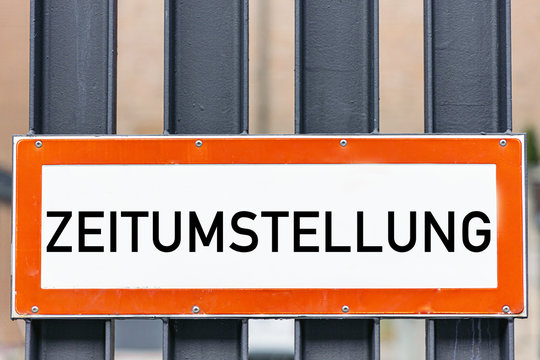 Uhr Zeit Umstellung
