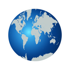 World map, detailed country map of the world, blue template for annual report format, business, infographic, global tourism - vector