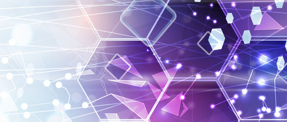 Technology data background, idea of global business solution