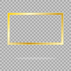 Gold photo frame with corner thailand line floral for picture, Vector design decoration pattern style. wood frame border design is patterned Thai style