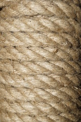 jute rope in the interior of the house