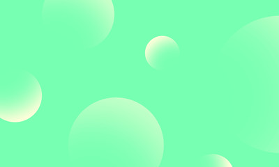 Yellow circles gradient on green abstract background. Modern graphic design element.