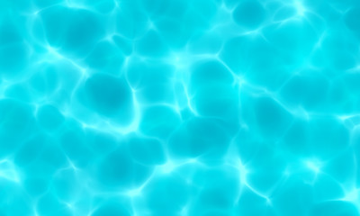 Blue white color water in swimming pool texture background. Use for design summer holiday concept.