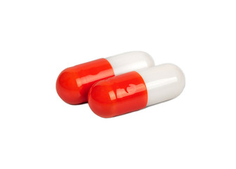 Red and white capsules