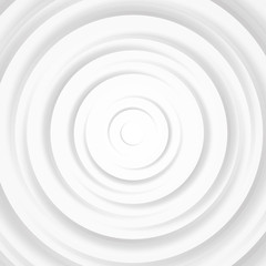 White gray circles abstract background.3D illustration with paper cut style.