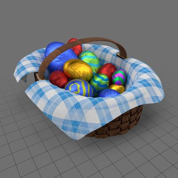 Basket of Easter eggs