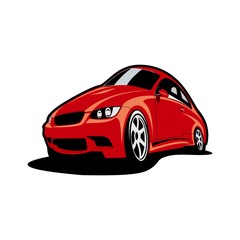 car logo speed fast sport logo design vector