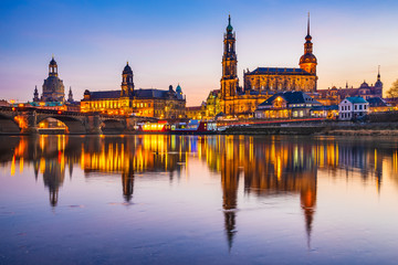 Fototapeta na wymiar Dresden, Germany - Elbe River in Saxony