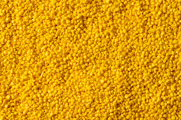 Granelli di plastica riciclata gialli