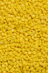 Granelli di plastica riciclata gialli