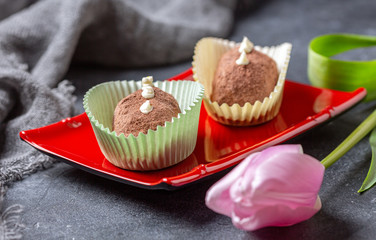 Traditional truffle cake 